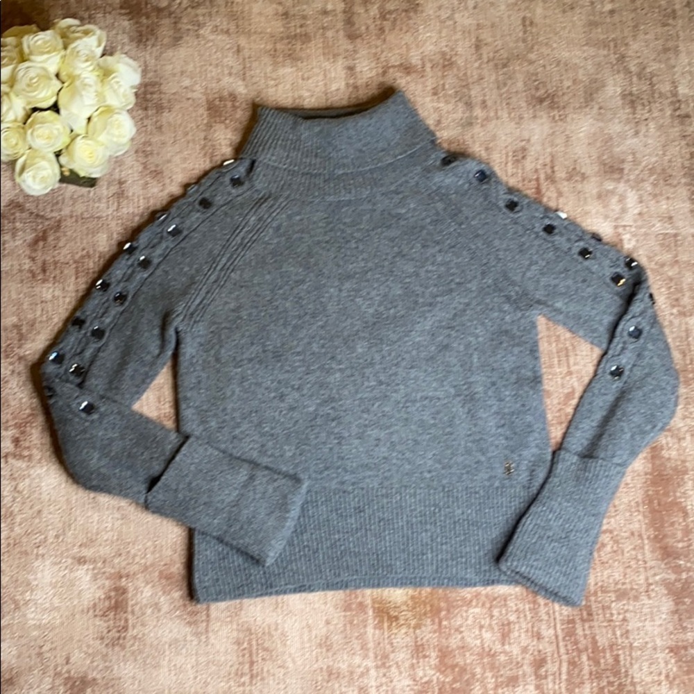 Juicy Couture alpaca Gray Sweater Jewel lined L